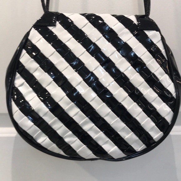 Contromano Black and White Checkered Purse - Picture 3 of 7